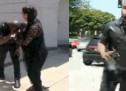 Kanye West se prends un panneau dans la tronche et s’enèrve contre les paparazzis (video)